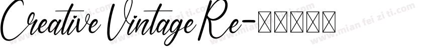 Creative Vintage Re字体转换